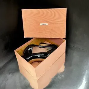 Miu Miu | Shoes | Miu Miu Black Patent Leather Curved Heel